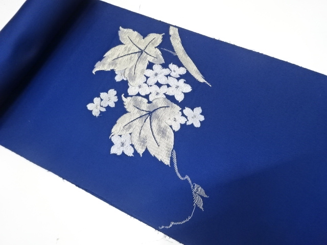 JAPANESE KIMONO / ANTIQUE BOLT FOR NAGOYA OBI / WOVEN FLWOER